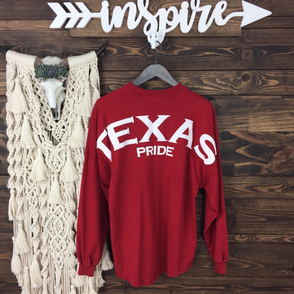 Above Wings |‎ Texas Pride Graphic Long Sleeve Tee